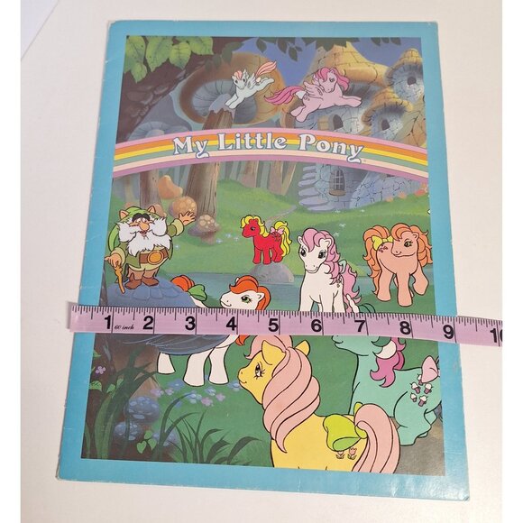1986 My Little Pony Pocket Folder Vintage Rainbow Ponies Hasbro - Picture 13 of 13